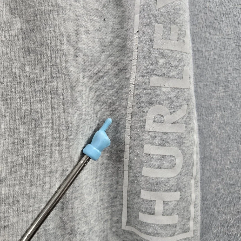 Hurley Men Activewear Pants XL Gray Jogger Fleece 29